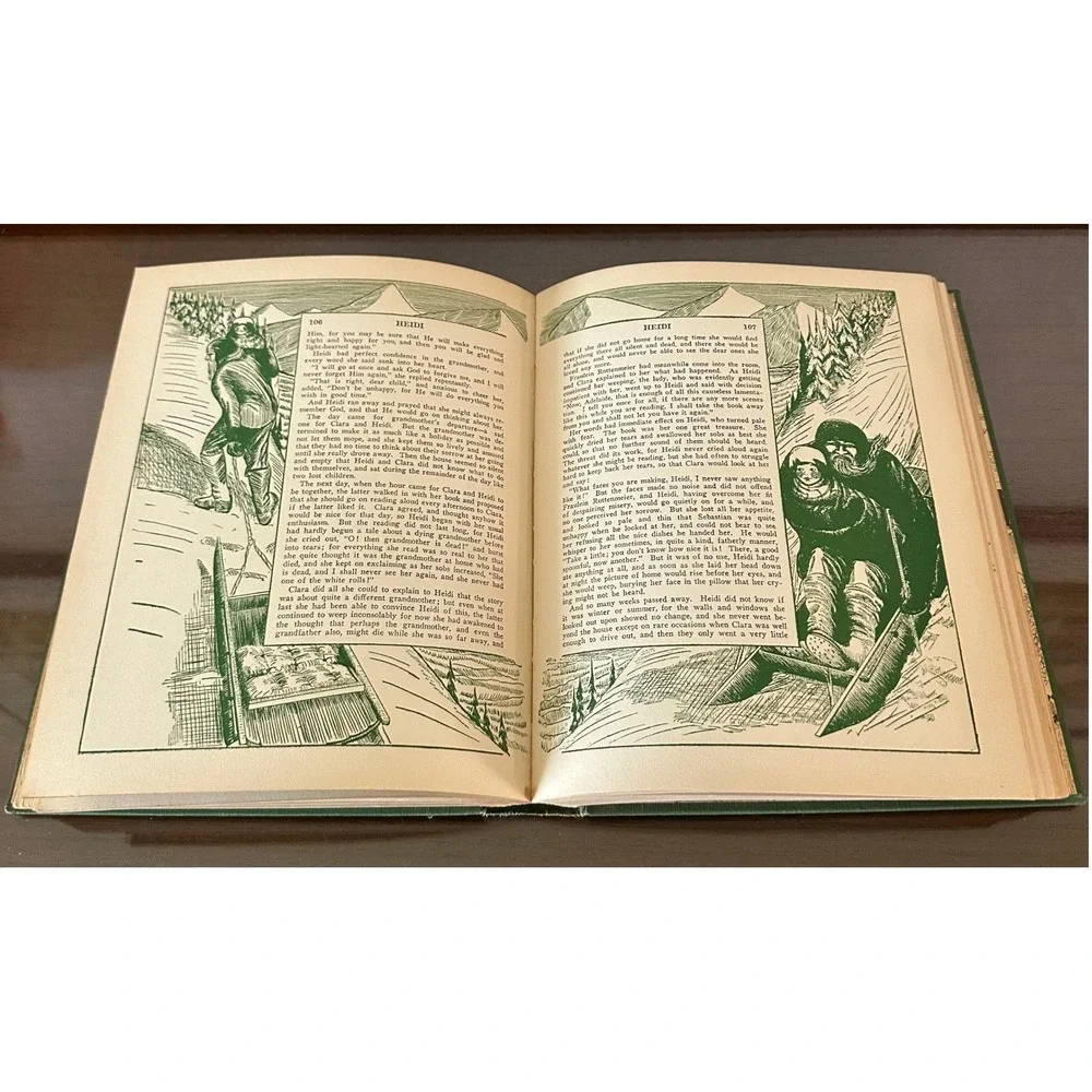 Heidi Johanna Spyri 1926 J.H. Sears Illustrated Juveniles Gertrude Welling Green